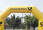 color impreso completo comercial del amarillo de la lona del PVC de los 8.4m que hace publicidad de la arcada inflable para la promoción de la marca