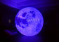 Diámetro inflable grande cambiante colorido de 3M de la bola de la luna modificado para requisitos particulares