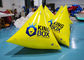 Boya inflable del marcador del triángulo amarillo de la raza el 1.2m del Triathlon con el logotipo