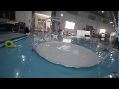 Tienda de campaña inflable de burbuja doble blanca para habitación, material de lona de PVC