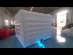 Exercicio de yoga al aire libre Tenda de yoga inflable Oxford con luz LED