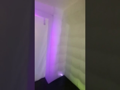 Carpa publicitaria inflable cuadrada con luz LED para ejercicios de yoga