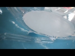 Tenda de burbujas inflables de PVC transparente de 4 m de túnel único con soplador