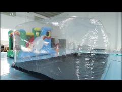 Tenda de cubierta de cápsula de automóvil inflable transparente para interiores con filtro