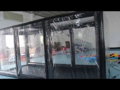 Tienda de garaje inflable de soldadura negra hermética para el almacenamiento de automóviles