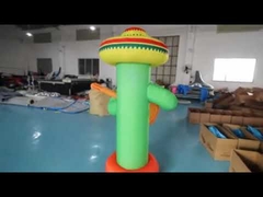 Modelo inflable de guitarra de 2 m de altura para publicidad, bailarín de aire de nailon