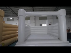 Casa inflable hinchable de PVC blanca para niños pequeños, castillo para eventos