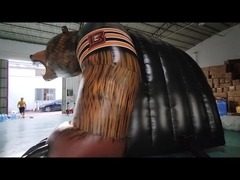 Gran Blow Up Inflatable Casco Túneles Mascota Juego de Fútbol Entrada inicial