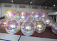 Bola de espejo inflable gigante de las bolas inflables enormes reflexivas de la Navidad del PVC de la decoración de la boda