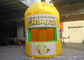 Altura inflable amarilla del diámetro/4 M de la cabina PLT-063 3M de la limonada de Oxford