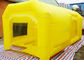 Cabina de espray inflable amarilla de 6 M/sistema de aire automotriz de las cabinas dos de la pintura