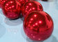 Bola de espejo inflable roja decorativa del PVC de la bola los 60cm de la Navidad