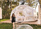 tienda inflable de la burbuja de la tienda del hotel del PVC de la burbuja de los 5M que acampa de la casa de la selva de la casa de campo de Ubud del iglú de la casa de campo inflable clara de la burbuja