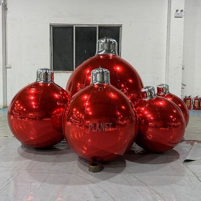 quality Xmas gigante inflables Ornamentos de bolas de Navidad Espejo de bolas colgantes inflables Ornamentos de efecto espejo Bolas factory